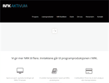 Tablet Screenshot of nrkaktivum.no